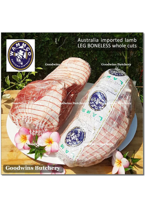 Lamb LEG BONELESS frozen Australia WAMMCO whole cuts +/- 3kg (price/kg)